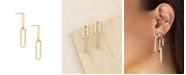 ETTIKA Elongated Link Crystal Earrings